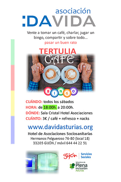 Folleto tertulia café